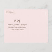 コーラルウォーター素朴カラーバラフローラ保存日 案内ポストカード (裏面)