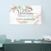 コーラルウォーター結婚の紅葉の歓迎サイン 横断幕 (トレードショー)