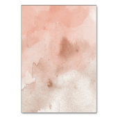 コーラルウォーター色テーブル番号素朴の結婚記号 テーブルナンバー (裏面)