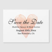 コーラルウォーター色ハート磁気カードを保存 (正面)