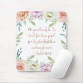 コーラルウォーター色フローラ詩篇バイブルガーリー節 マウスパッド