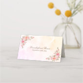 コーラルウォーター色フローラ プレイスカード (裏面)