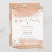 コーラルウォーモダントカラーグリッターイースター シーズンカード (正面/裏面)