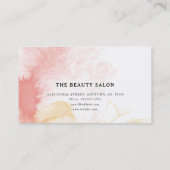 コーラルウォーモダントカラーヘア&メイクアップスタイリスト 名刺 (裏面)