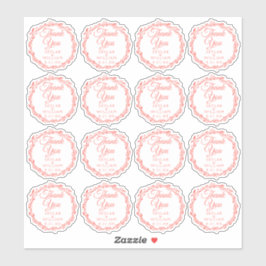 コーラルウッシ結婚ーのサンキューコンタービニル シール