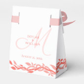 コーラルウッディ結婚ズクリエイティブエスコート座席表 フェイバーボックス (裏面サイド)