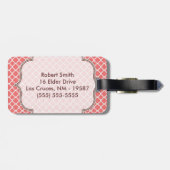 コーラルウータフォイルラティモノグラムラゲッジタグ ラゲッジタグ (裏面横)