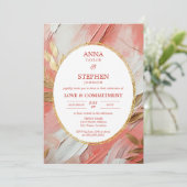 コーラルエレガンスコンテンポラリーのコミットメント式 招待状 (スタンド正面)