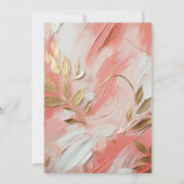 コーラルエレガンスコンテンポラリーのコミットメント式 招待状 (裏面)