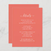 コーラルエレガントゲスト情報カード エンクロージャーカード (正面/裏面)