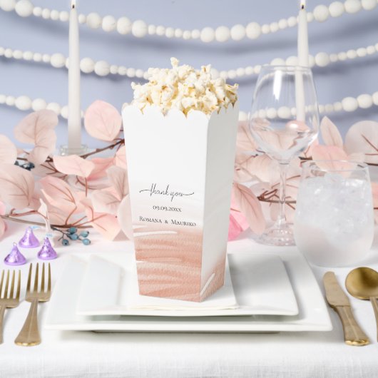 コーラルエレガントテラコッタ結婚ズ フェイバーボックス (ウェディング)