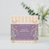 コーラルエレガントピーチとプラム 招待状 (スタンド正面)