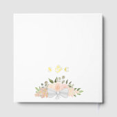 コーラルエレガントピーチボホフローラフォイル結婚ズ ゲストブック (裏面)