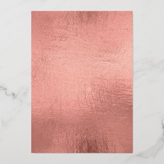 コーラルエレガントピーニーフローラリース結婚ズ 箔招待状 (裏面)