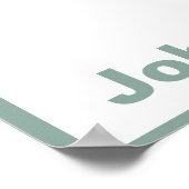 コーラルエレガントフローラベビーシャワーパーティーバナー ポスター (角)