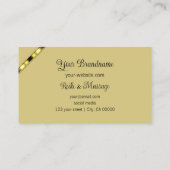 コーラルエレガントベージュ(フォトレター付きパターン（の模様が）ある) 名刺 (裏面)