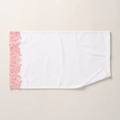 コーラルエレガントレッドフローラペイズリー バスタオルセット (ハンドタオル)