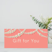 コーラルエレガント&パールギフト証明書 (スタンド正面)