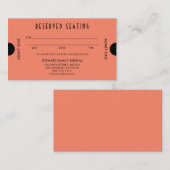 コーラルオレンジアールデコ予約座歯科 予約カード (正面/裏面)