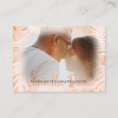 コーラルオレンジトロピカルパーム救リーフ – ザデイトカード アドバイスカード (正面)