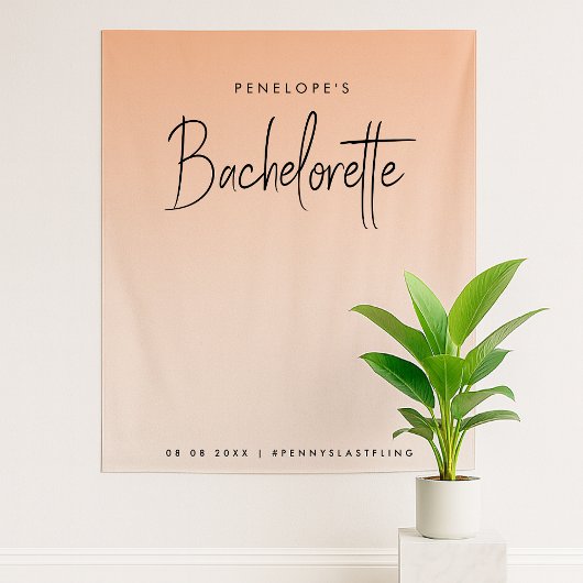 コーラルオンブル | 結婚前パーティー フォトバックドロップ タペストリー