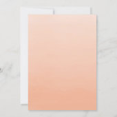 コーラルオンブル | 結婚記念日招待状 招待状 (裏面)