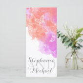 コーラルオーキッドウォーターカラーバタフライプログラムラック プログラム (スタンド正面)