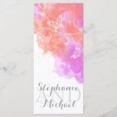 コーラルオーキッドウォーターカラーバタフライプログラムラック プログラム (正面)