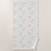 コーラルオーバーラップビーチタオル ビーチタオル (正面)