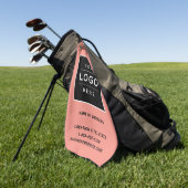 コーラルカスタムビジネスロゴ会社ブランド ゴルフタオル (グリーン)