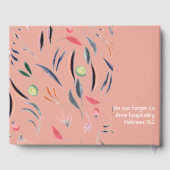 コーラルカスタムピンクフローラ ゲストブック (裏面)