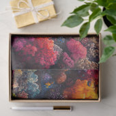 コーラルカラフルリーフデクページ 薄葉紙 (ギフト)