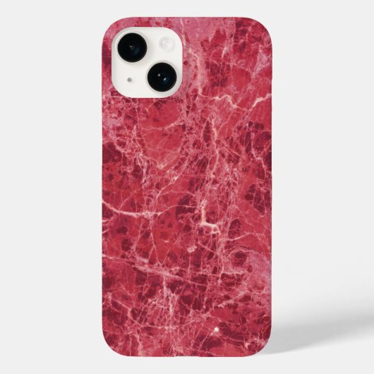 コーラルカラフルレッド大理石テクスチャ Case-Mate iPhoneケース (裏面)