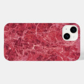 コーラルカラフルレッド大理石テクスチャ Case-Mate iPhoneケース (裏面 (横))