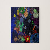 コーラルカラフル&フィッシュリーフアート ジグソーパズル (縦)