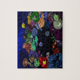 コーラルカラフル&フィッシュリーフアート ジグソーパズル