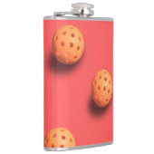 コーラルカラーフラスコのピクルボール フラスク (右)