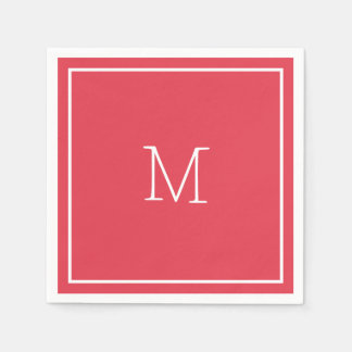 コーラルカラーペーパーナプキン スタンダードカクテルナプキン