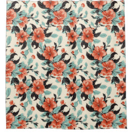 コーラルガーデン シャワーカーテン