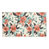 コーラルガーデン 枕カバー (裏面-左)