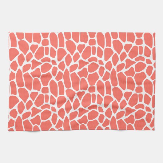 コーラルキリン模様 キッチンタオル (横)