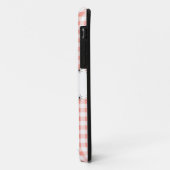 コーラルギンガムチェック'名前' iPhoneケース Case-Mate iPhoneケース (裏面/左)