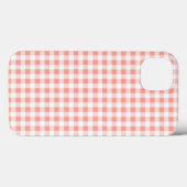コーラルギンガムチェックiPad Miniケース Case-Mate iPhoneケース (裏面 (横))