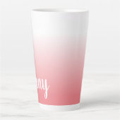コーラルグラデーション オリジナルデザイン カフェラテマグ (正面)