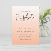 コーラルグラデーション |バチェロレッテウィークエンドピーチ 招待状 (スタンド正面)
