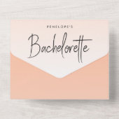 コーラルグラデーション | バチェロレッテウィークエンドピーチRSV オールインワン招待状 (裏面)
