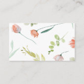 コーラルグリーン水彩花登録証 名刺 (裏面)