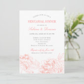 コーラルグレイエレガントフローラ牡丹リハーサルディナー 招待状 (スタンド正面)