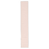 コーラルグレイスタイリッシュテーブルランナー（格子模様） ロングテーブルランナー (正面)