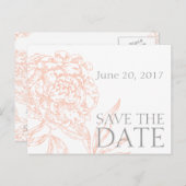 コーラルグレーフローラヴィンテージ保存日 案内ポストカード (正面/裏面)